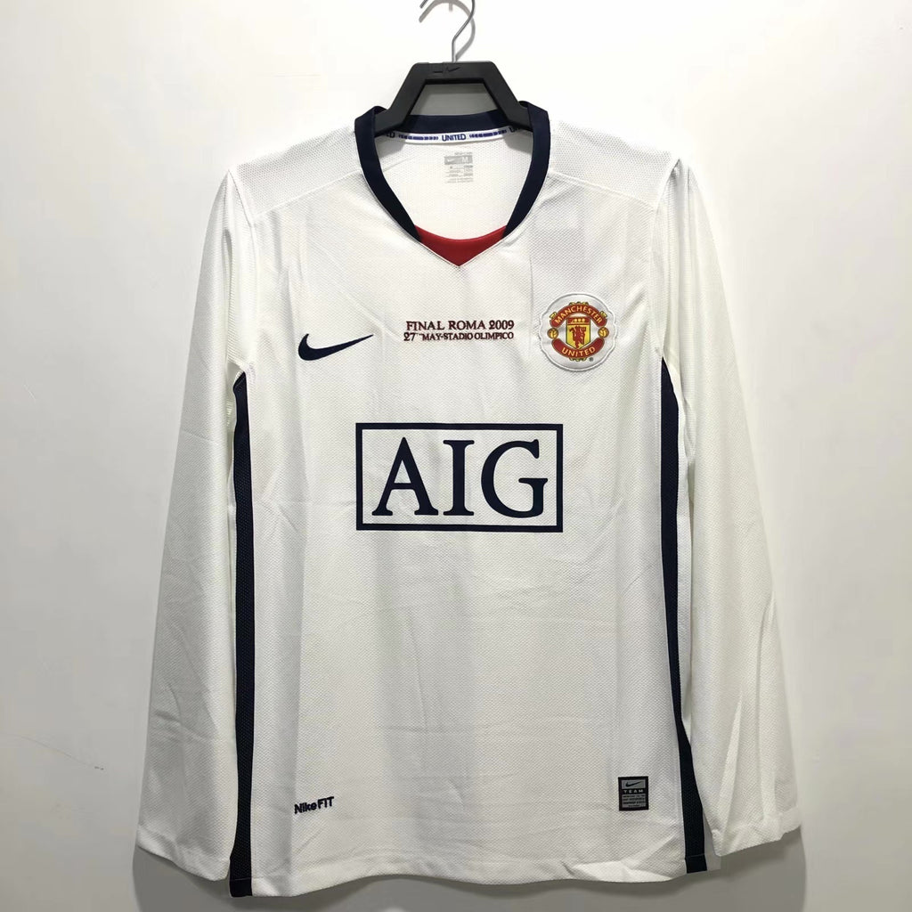 Camiseta Manga Larga Visitante Manchester United, 08-09