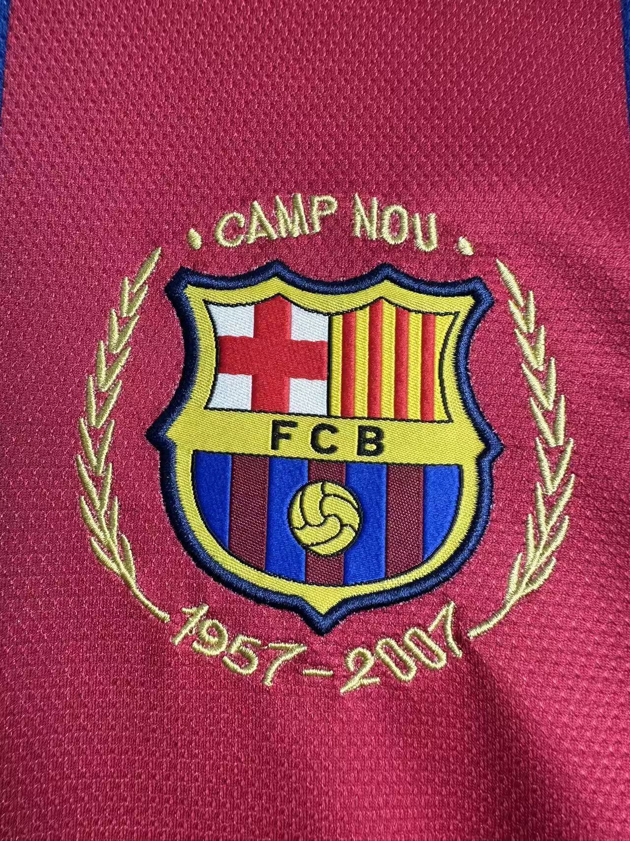 Camiseta Manga Larga FC Barcelona, Local 2007-08