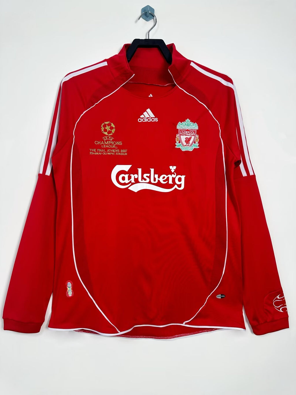 Camiseta Local, Manga Larga, Liverpool, 06-08