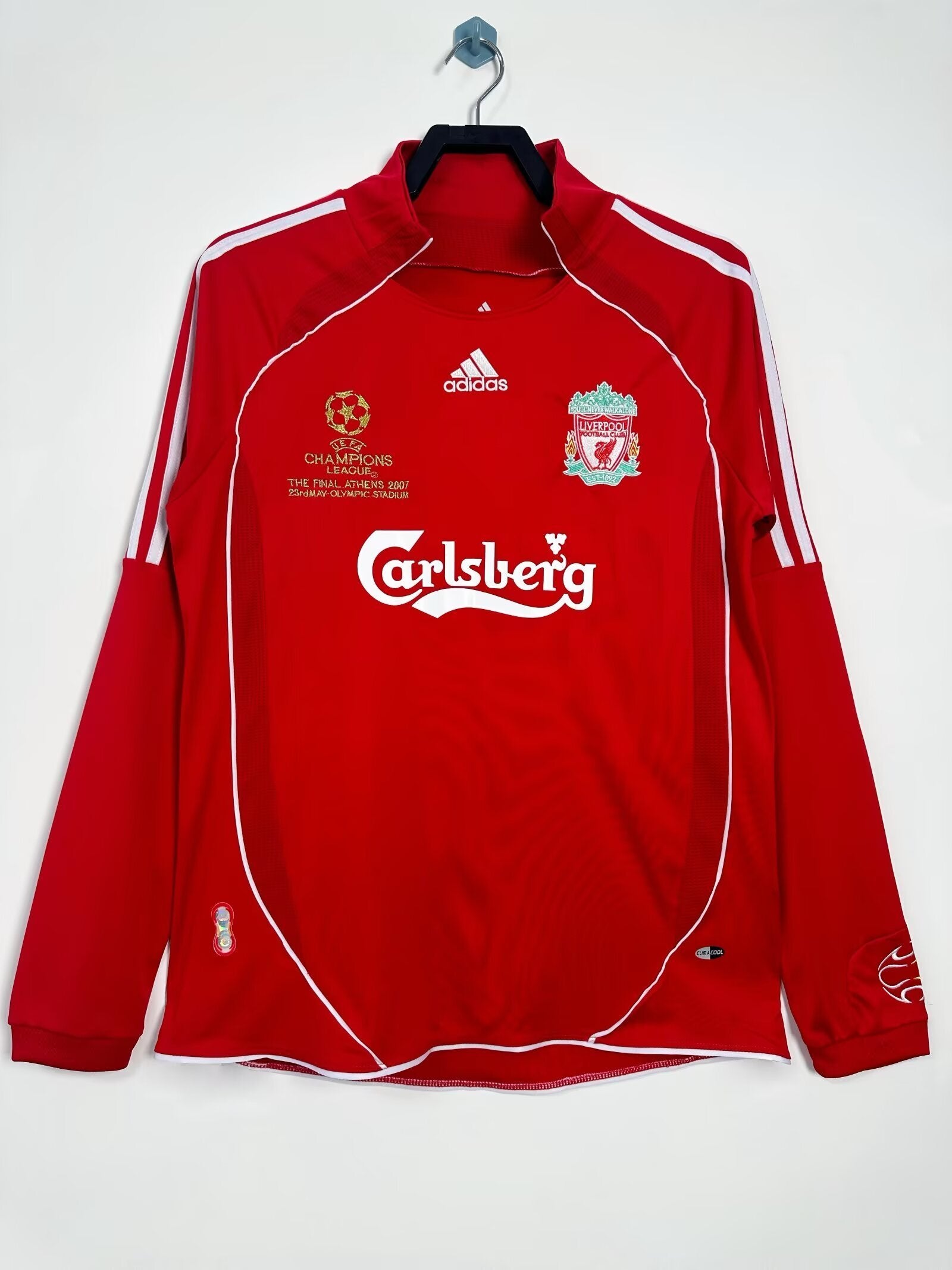 Camiseta Local, Manga Larga, Liverpool, 06-08