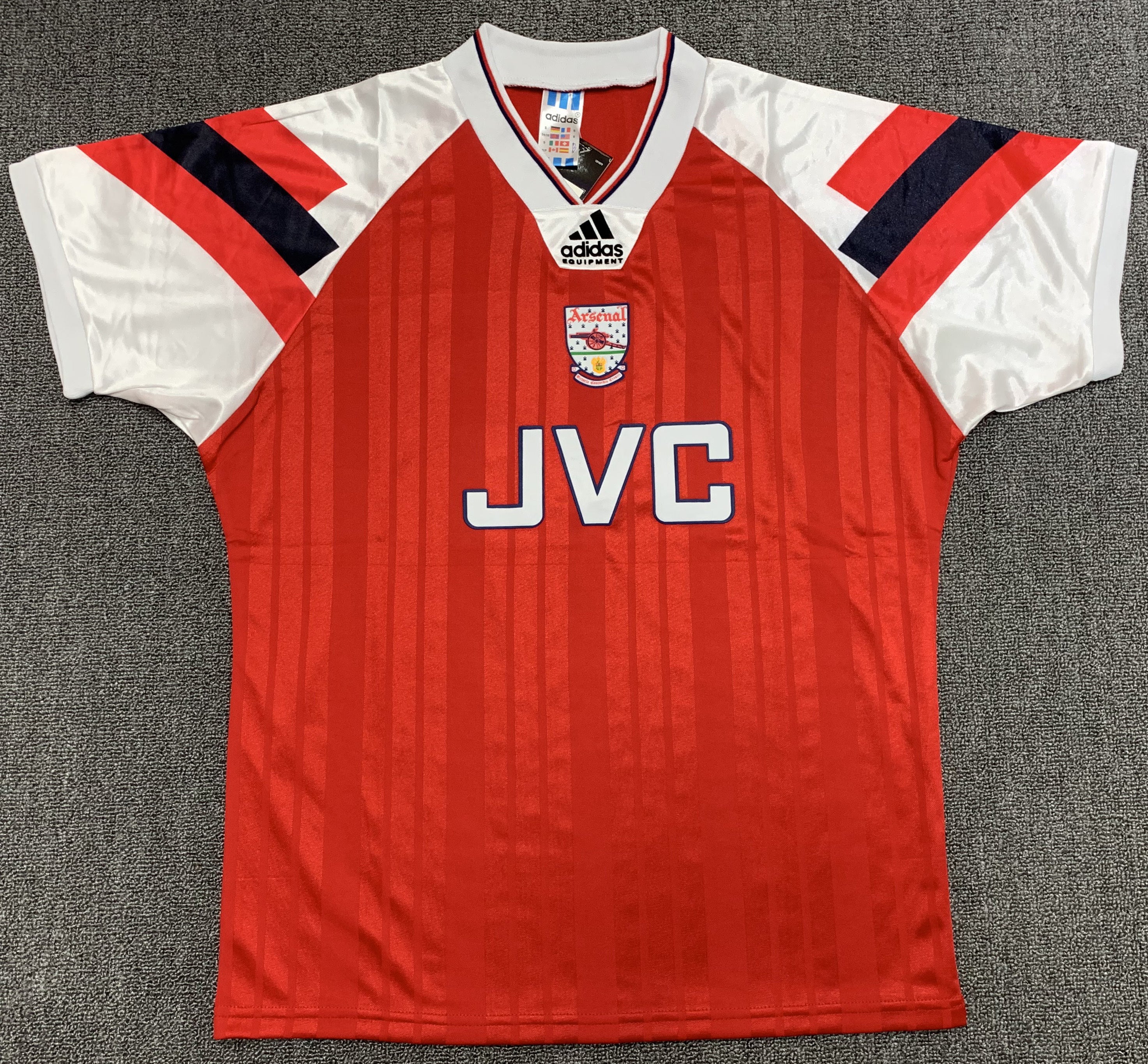 Camiseta Arsenal, Local 92-94