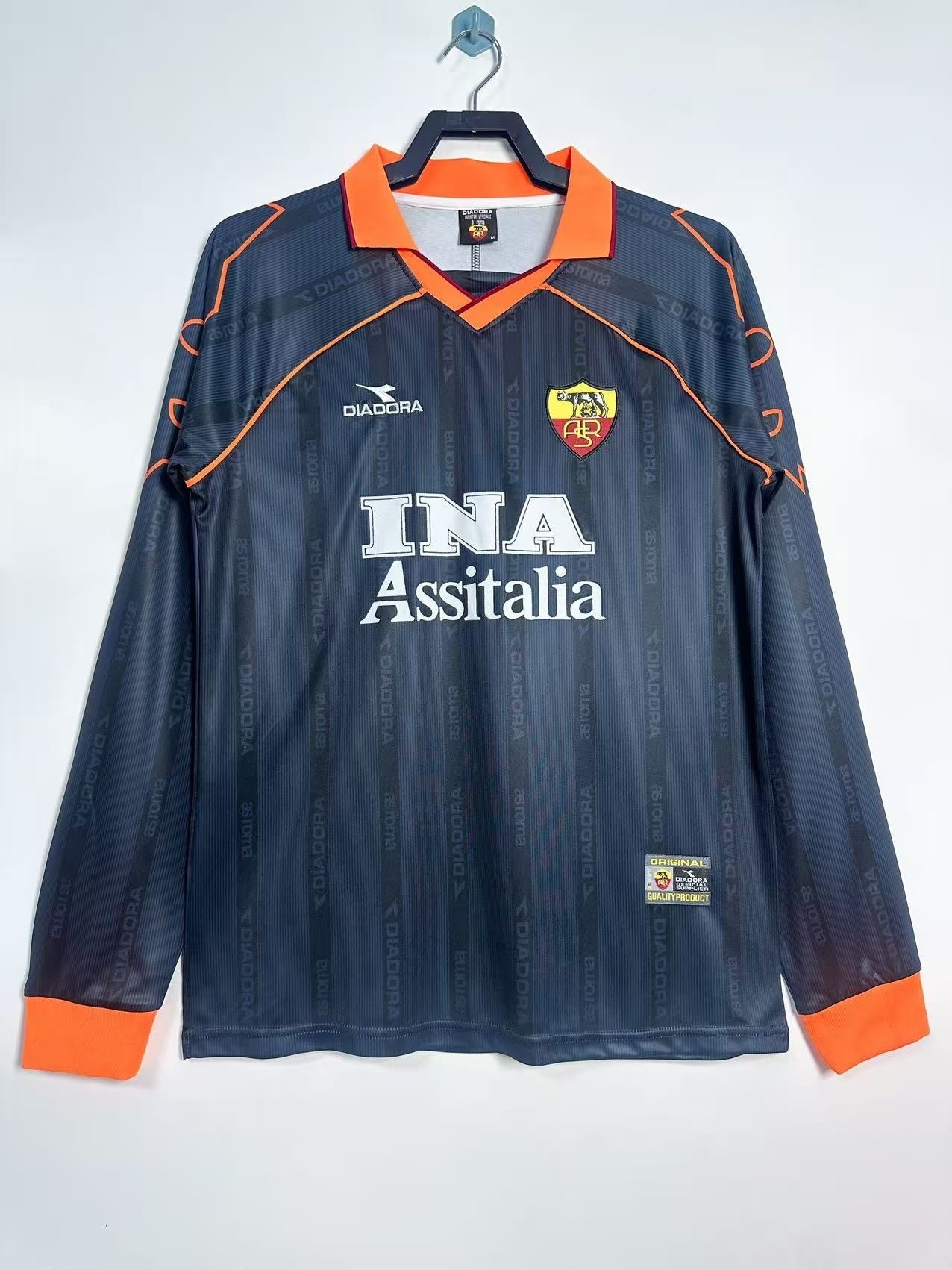 Camiseta Manga Larga Visitante Roma,99-00
