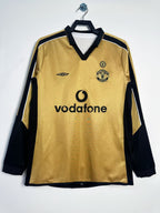 Camiseta Manga Larga Doble Faz Manchester United 100th, 01-02