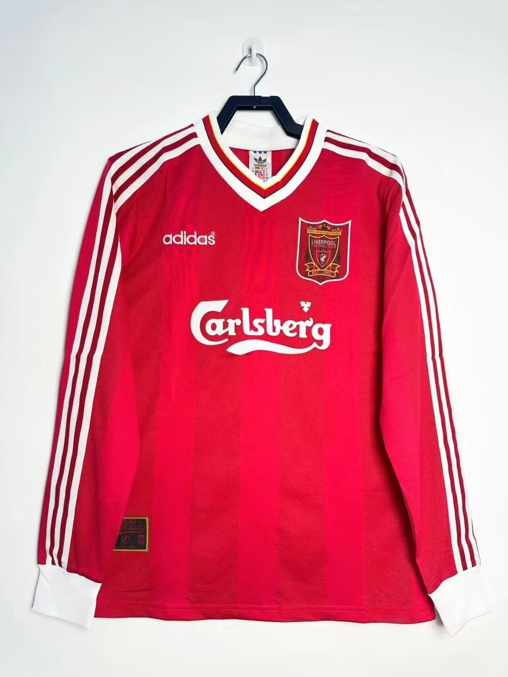 Camiseta Local, Manga Larga, Liverpool, 95-96
