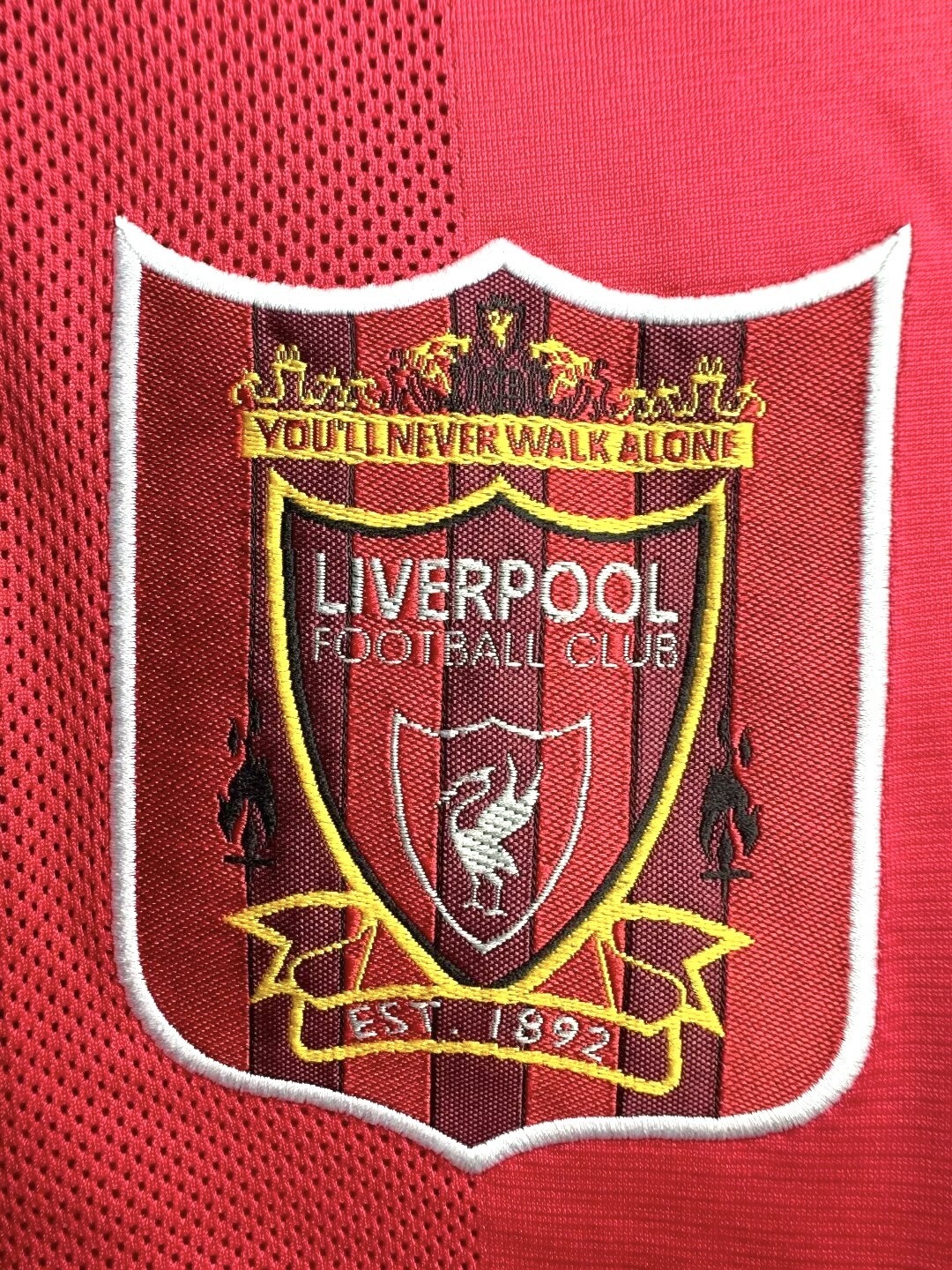Camiseta Local, Manga Larga, Liverpool, 95-96