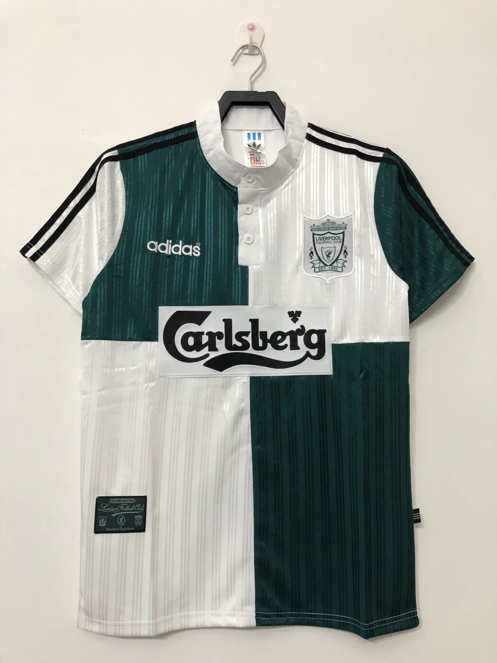 Camiseta Visitante Liverpool, 95-96