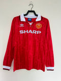Camiseta Manga Larga Local Manchester United, 92-94