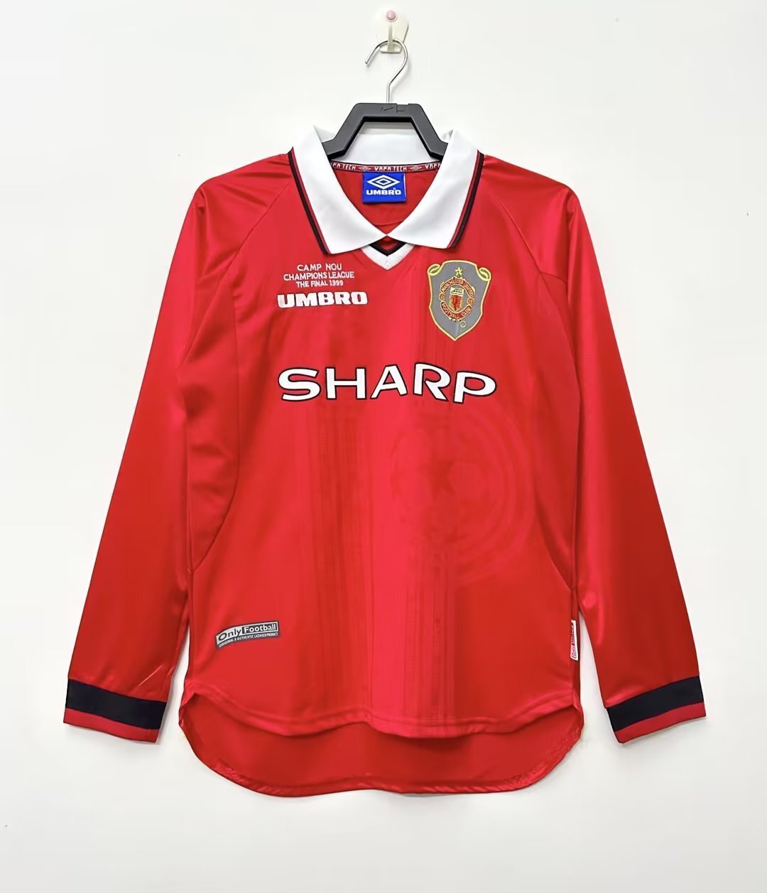 Camiseta Manga Larga Local Manchester United, 99-00