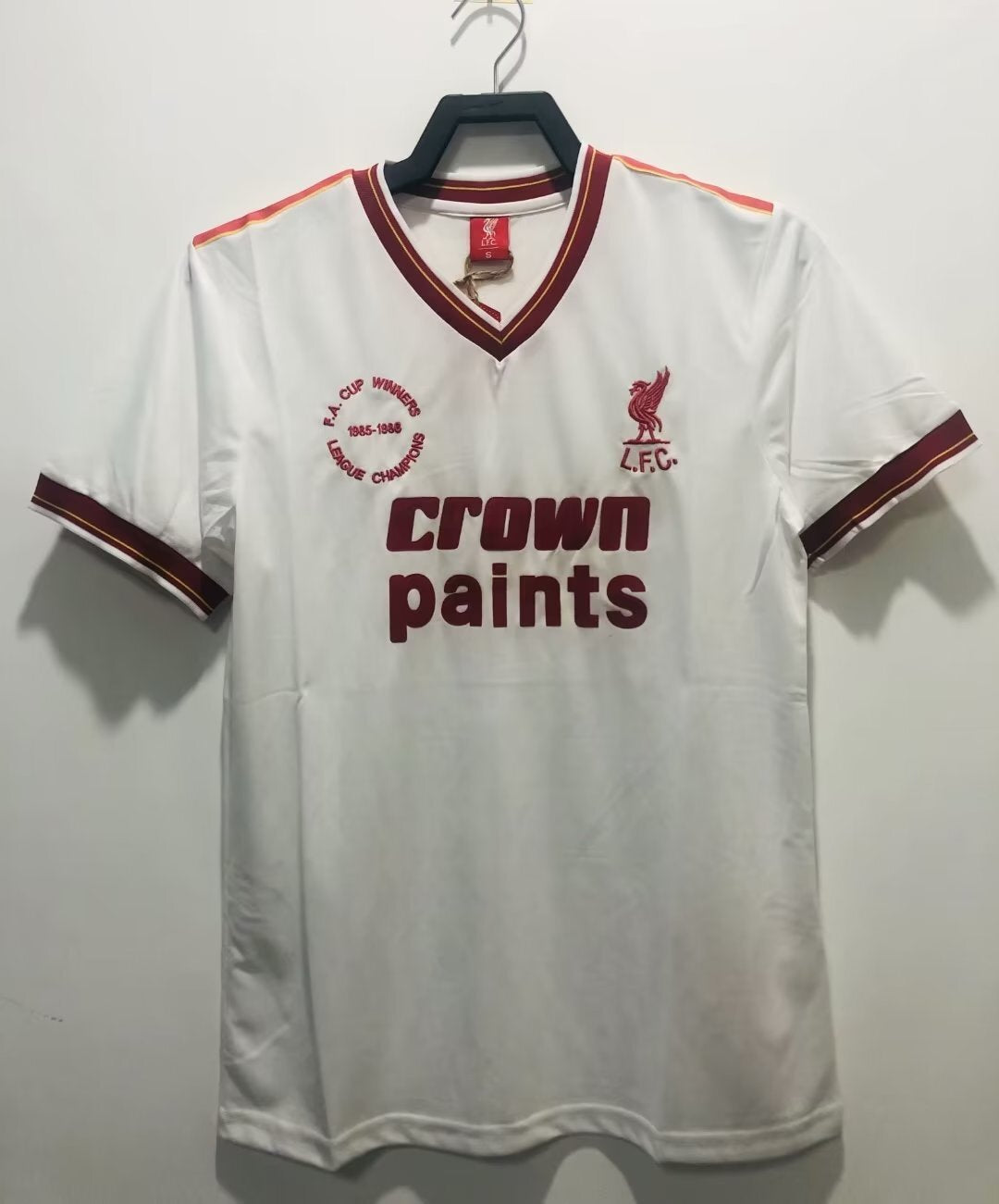 Camiseta Visitante Liverpool, 85-86