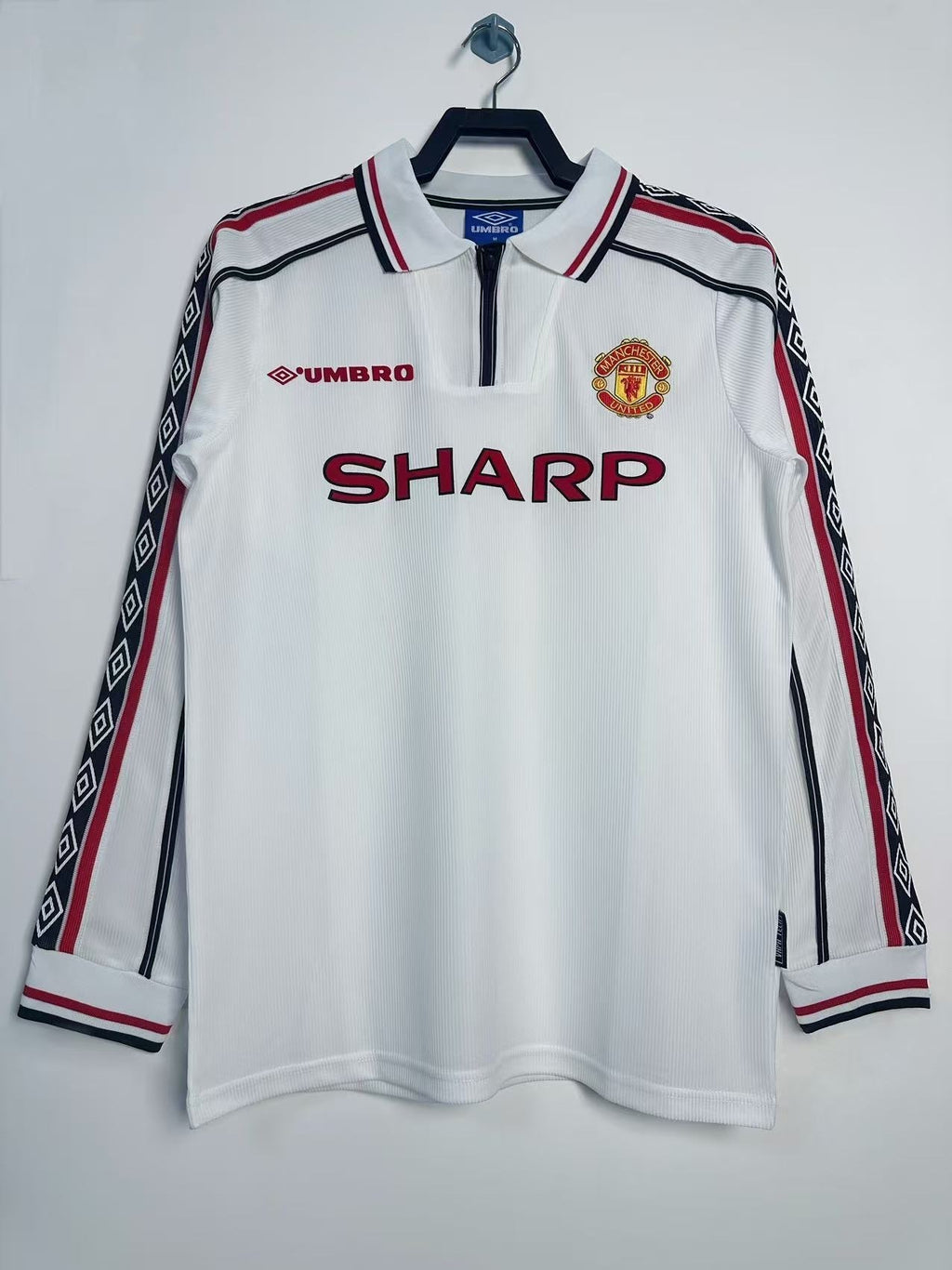 Camiseta Manga Larga Visitante Manchester United, 98-99