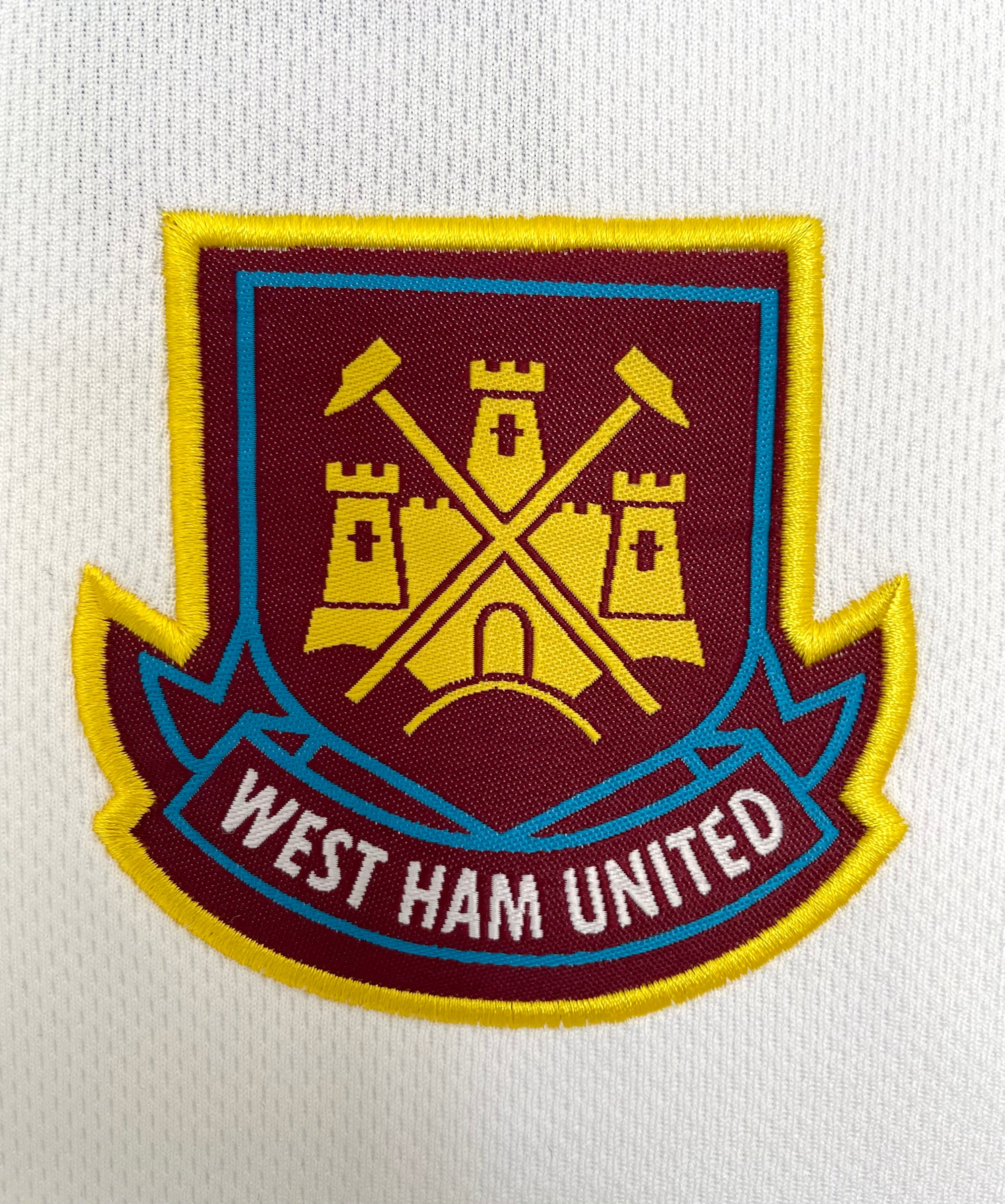 Camiseta Visitante West ham/Iron maiden, 1999