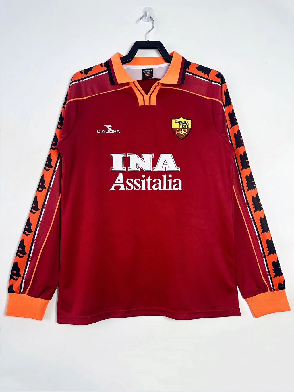 Camiseta Manga Larga Local Roma,98-99