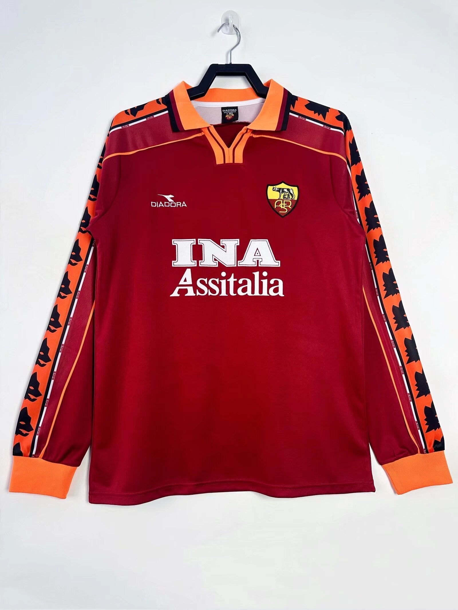 Camiseta Manga Larga Local Roma,98-99