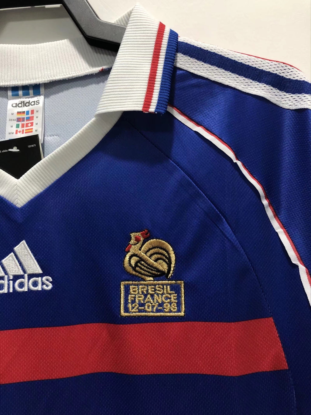 Camiseta manga larga Francia, Local 1998