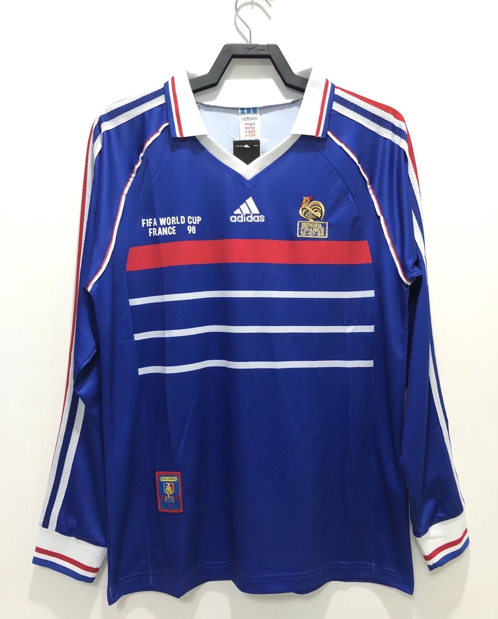 Camiseta manga larga Francia, Local 1998