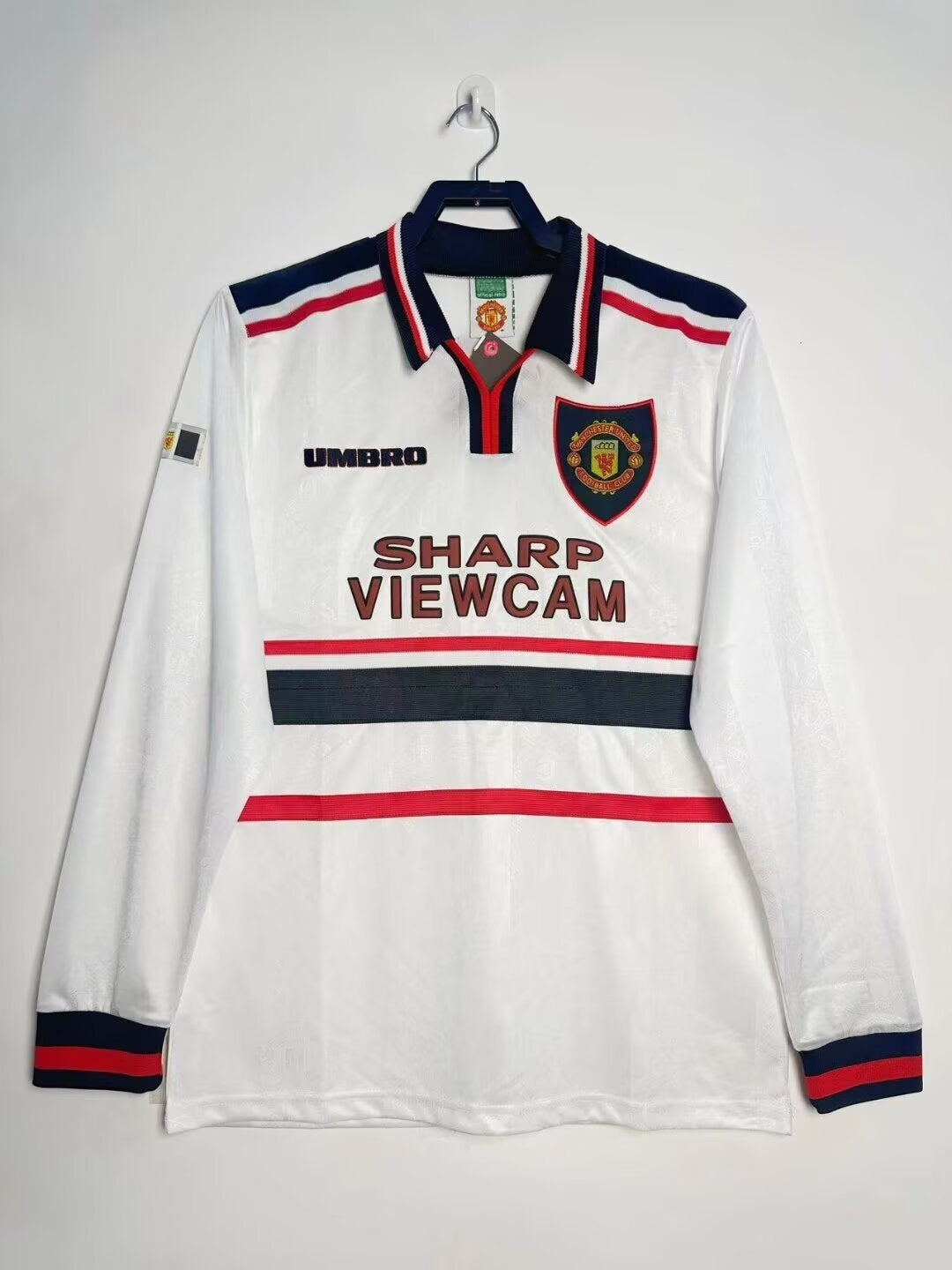 Camiseta Manga Larga Visitante Manchester United, 97-99