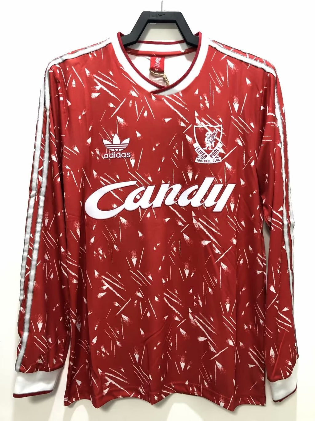 Camiseta Local, Manga Larga, Liverpool, 89-91