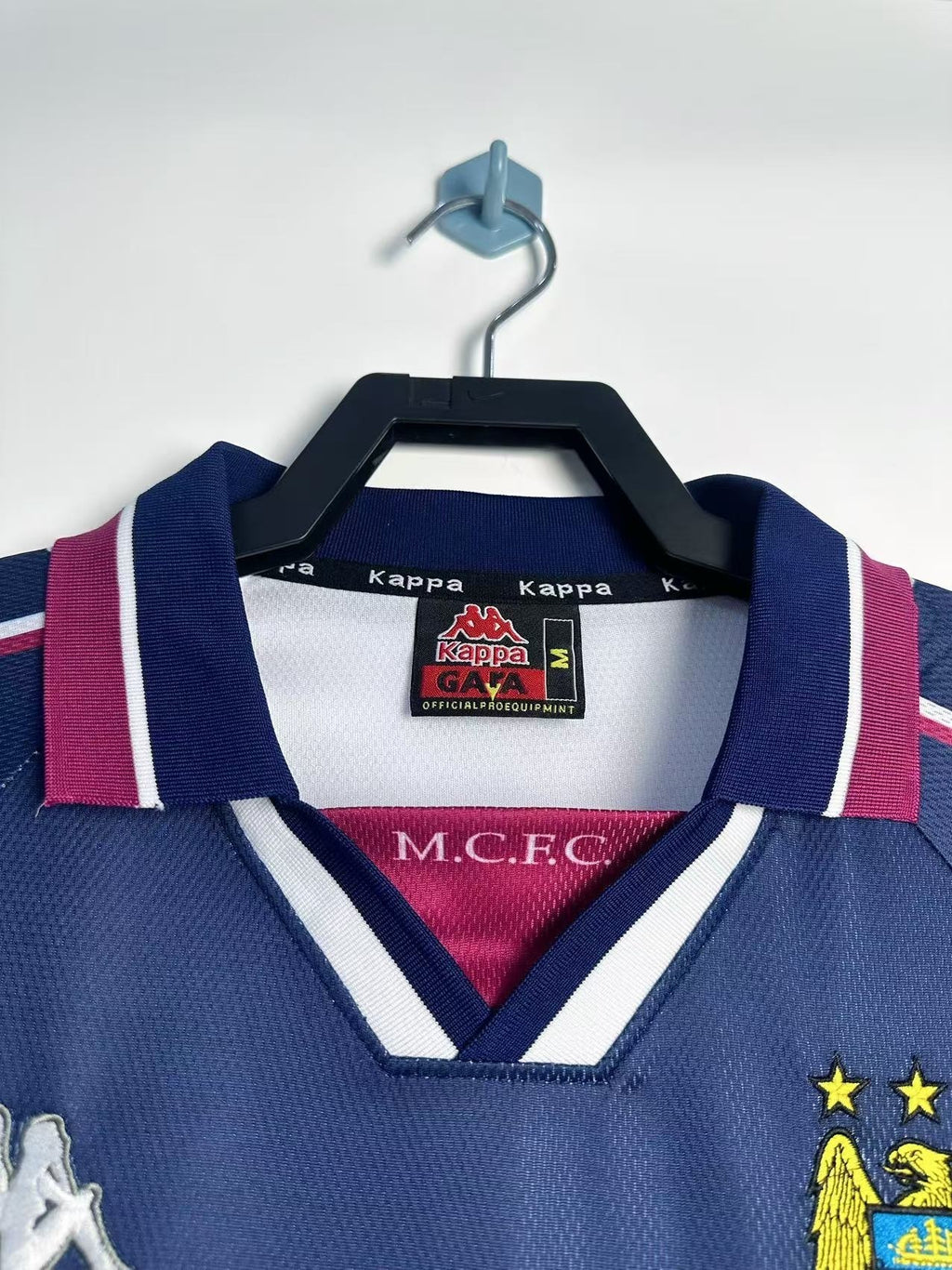 Camiseta Visitante, Manga Larga, Manchester City, 97-98