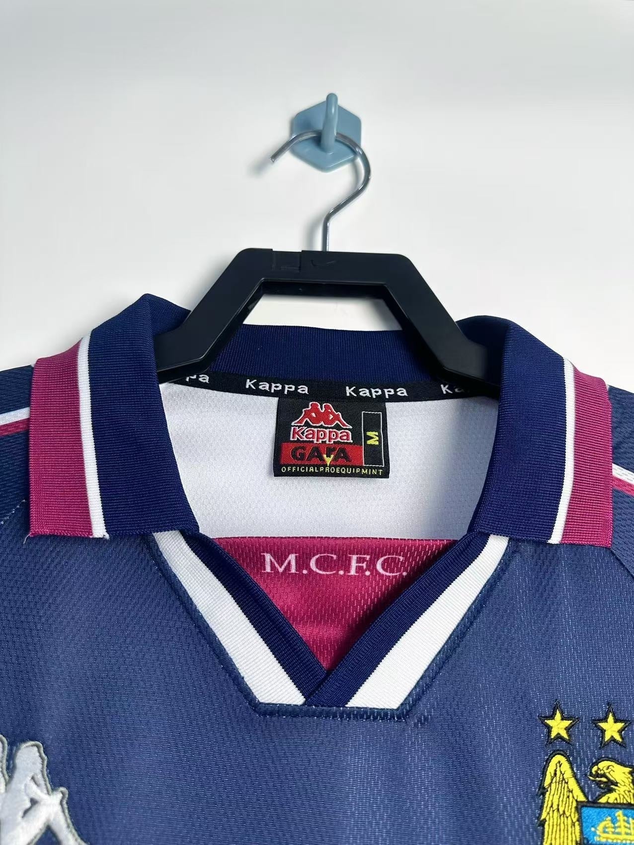 Camiseta Visitante, Manga Larga, Manchester City, 97-98