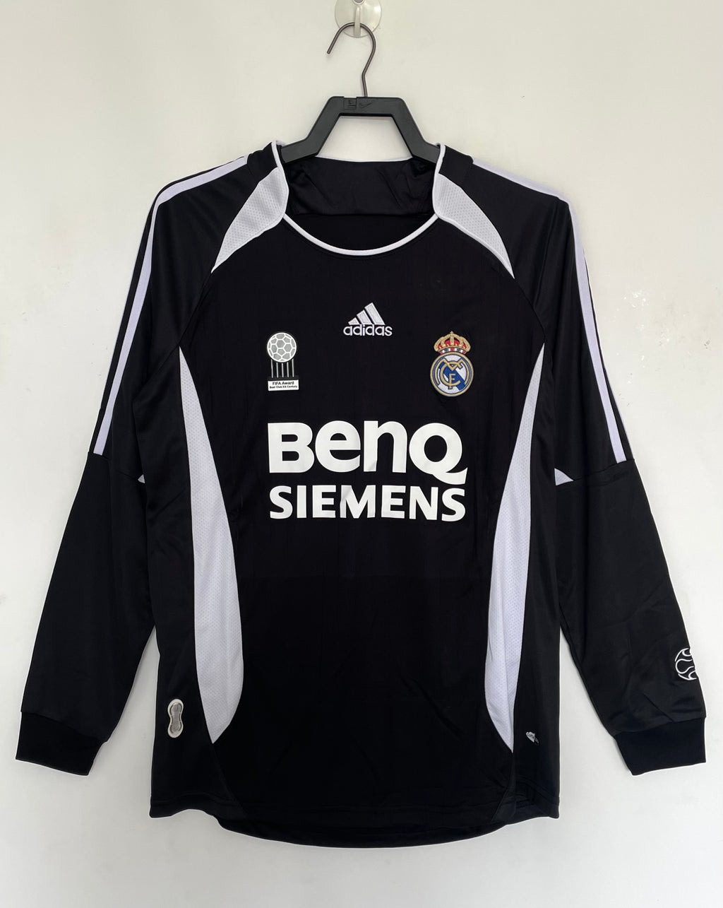 Camiseta Manga Larga Visitante Real Madrid,06-07