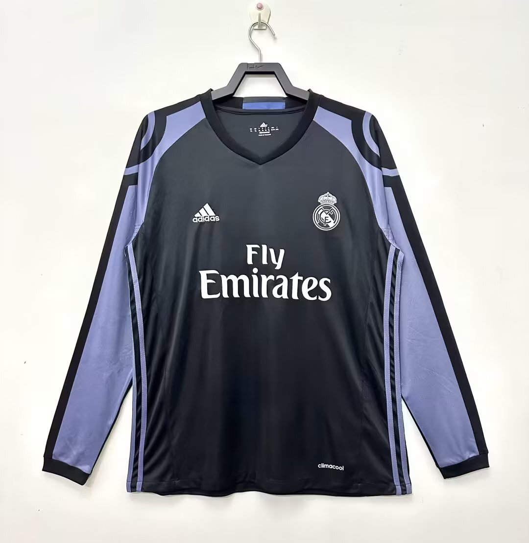 Camiseta Manga Larga Tercera Real Madrid,16-17