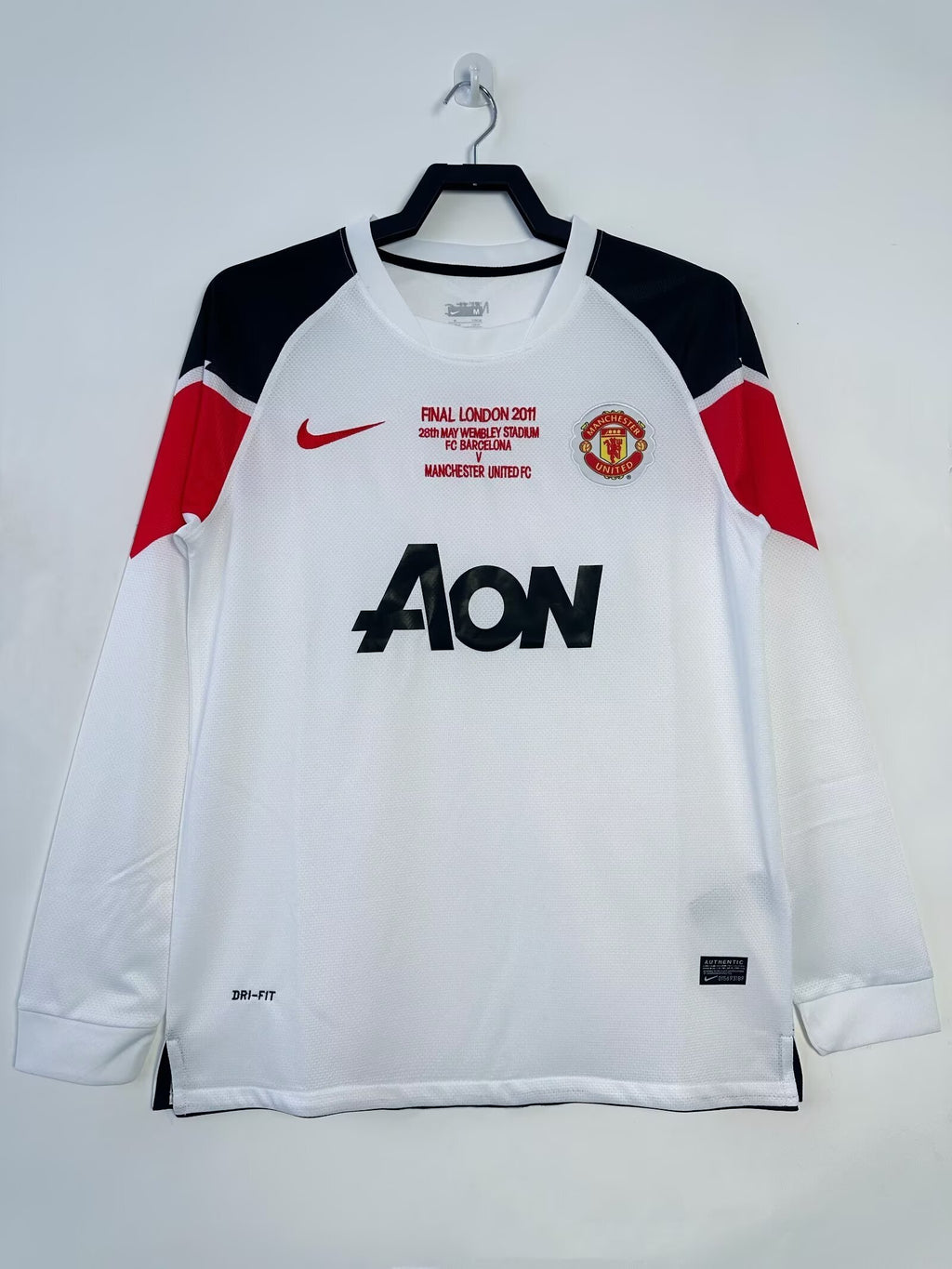 Camiseta Manga Larga Visitante Manchester United, 10-11