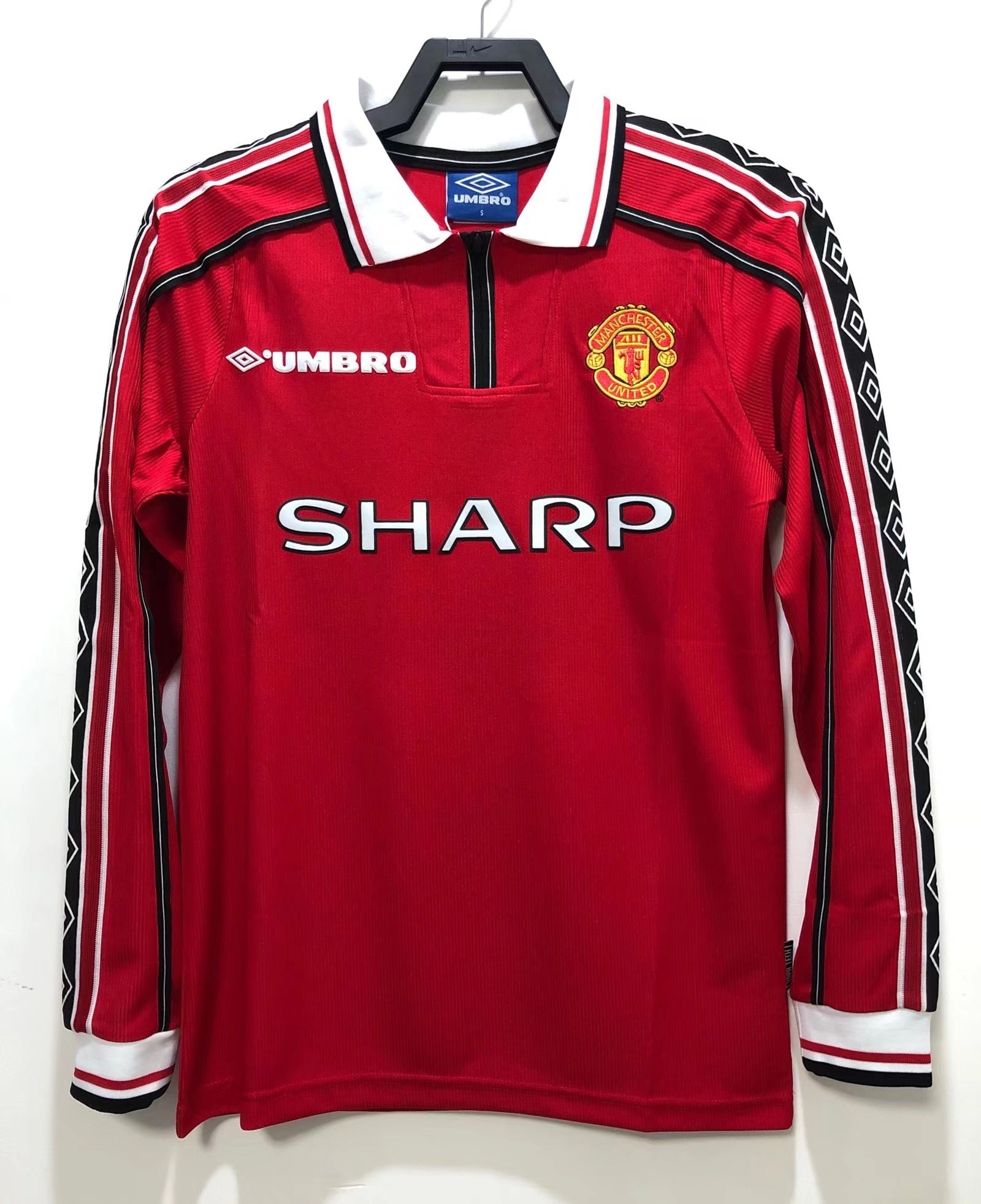 Camiseta Manga Larga Local Manchester United, 98-99