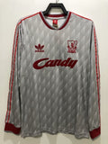 Camiseta Visitante, Manga Larga, Liverpool, 89-91