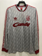 Camiseta Visitante, Manga Larga, Liverpool, 89-91