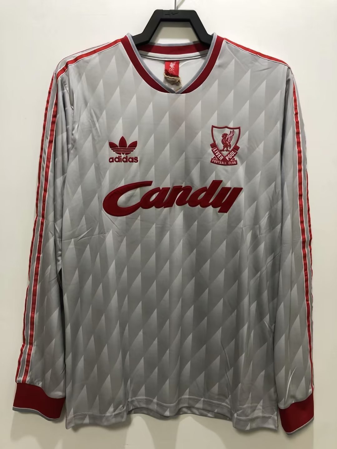 Camiseta Visitante, Manga Larga, Liverpool, 89-91