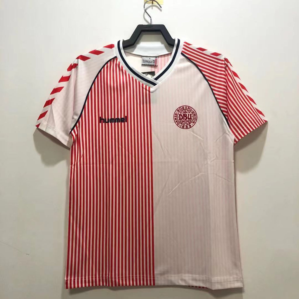 Camiseta Visitante Dinamarca, 1986