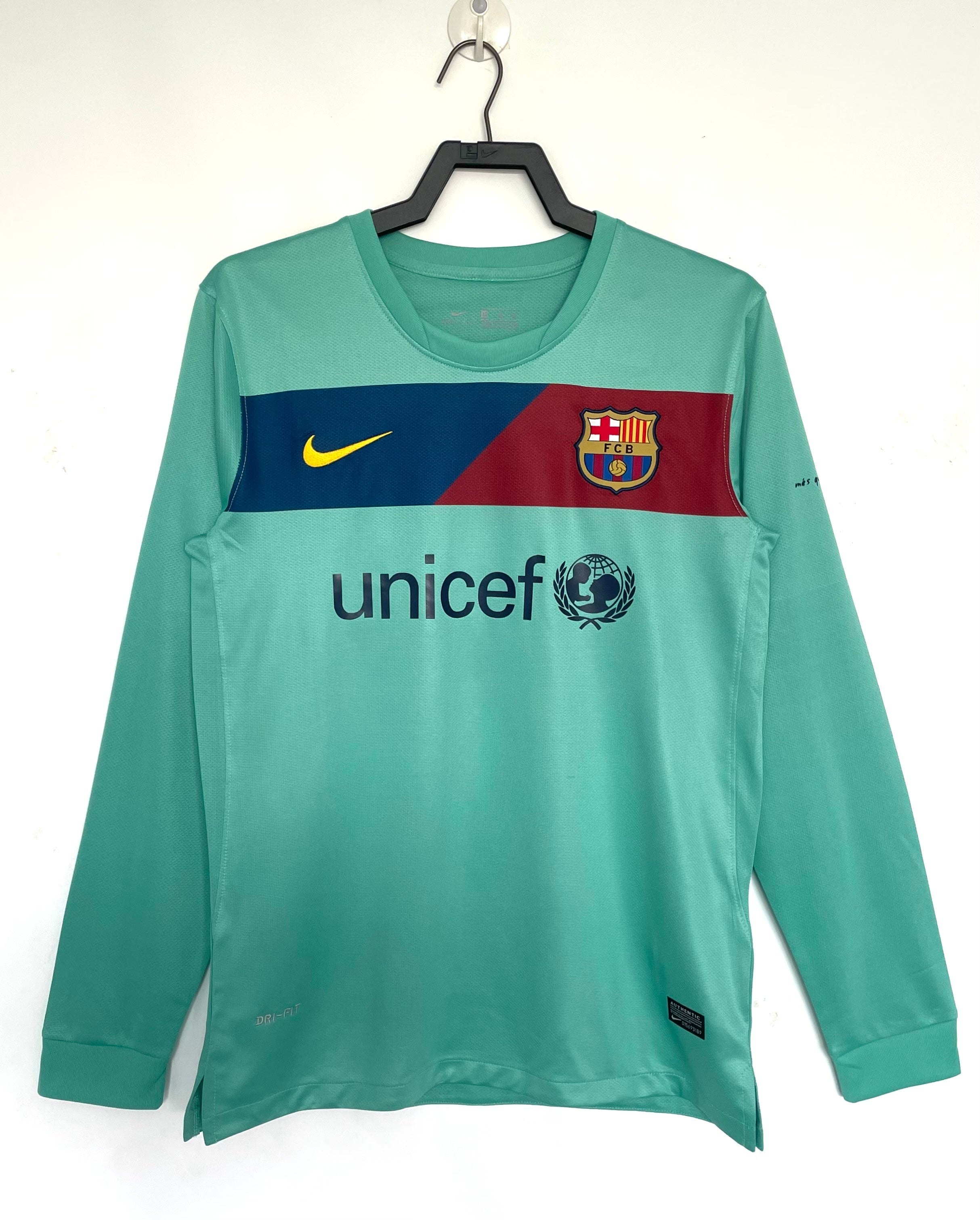 Camiseta Manga Larga FC Barcelona, Visitante 10-11