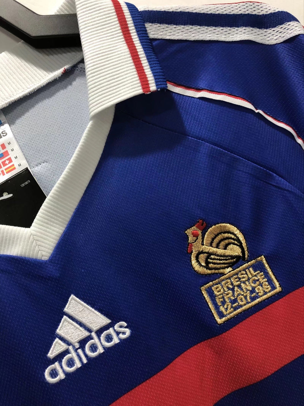 Camiseta manga larga Francia, Local 1998