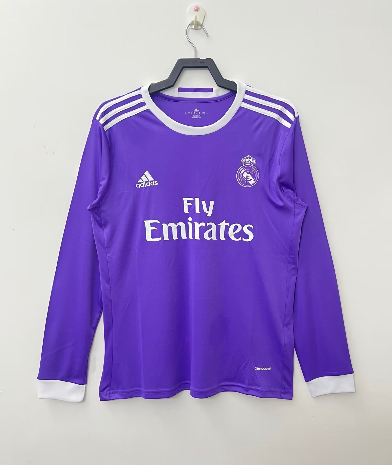 Camiseta Manga Larga Visitante Real Madrid,16-17