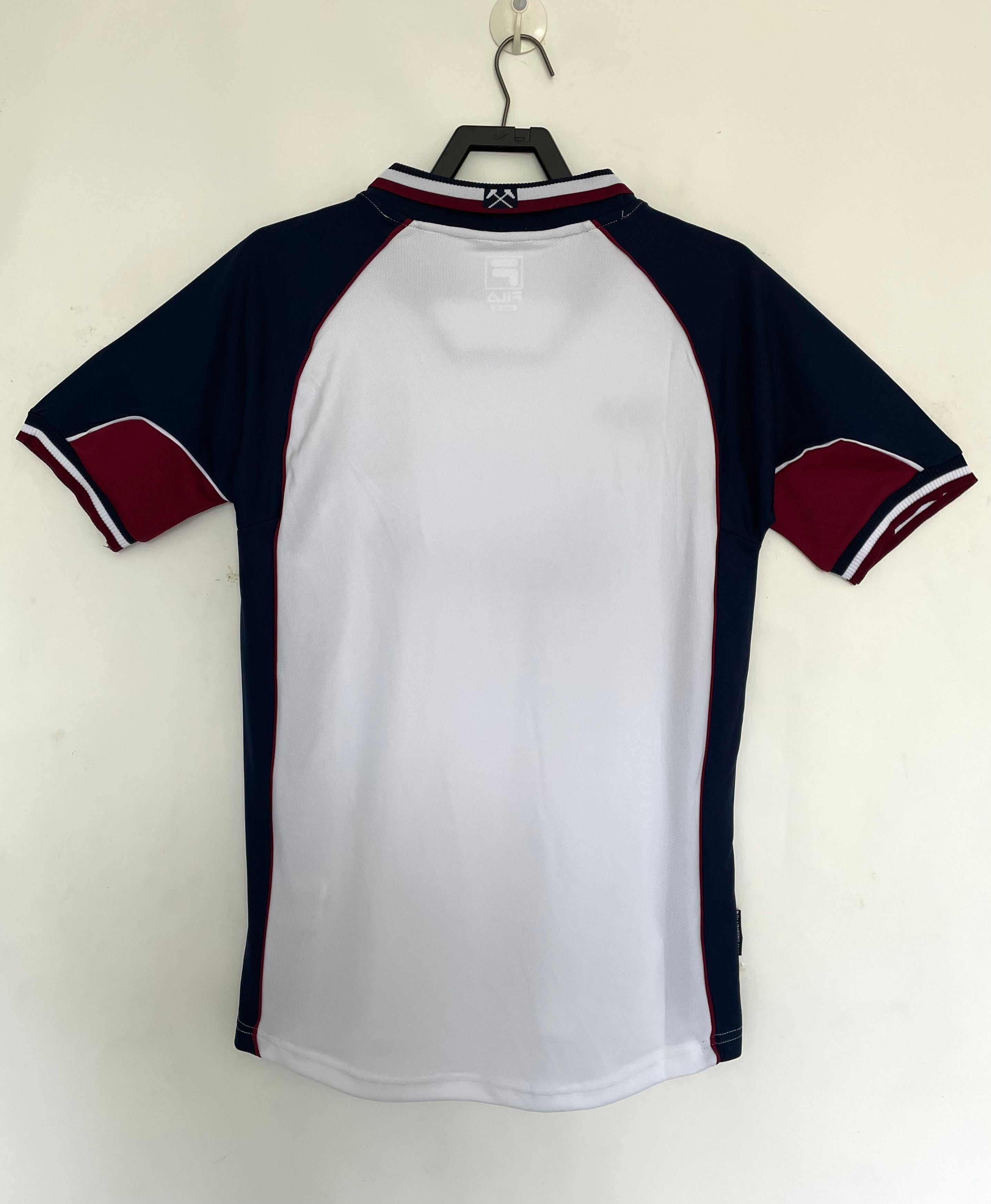 Camiseta Visitante West ham/Iron maiden, 1999