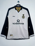 Camiseta Manga Larga Doble Faz Manchester United 100th, 01-02