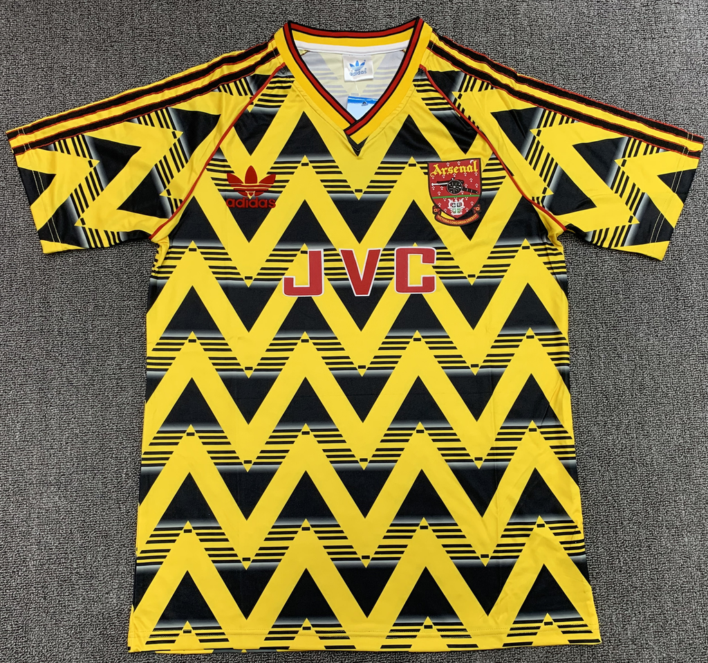 Camiseta Arsenal, Visitante 91-93