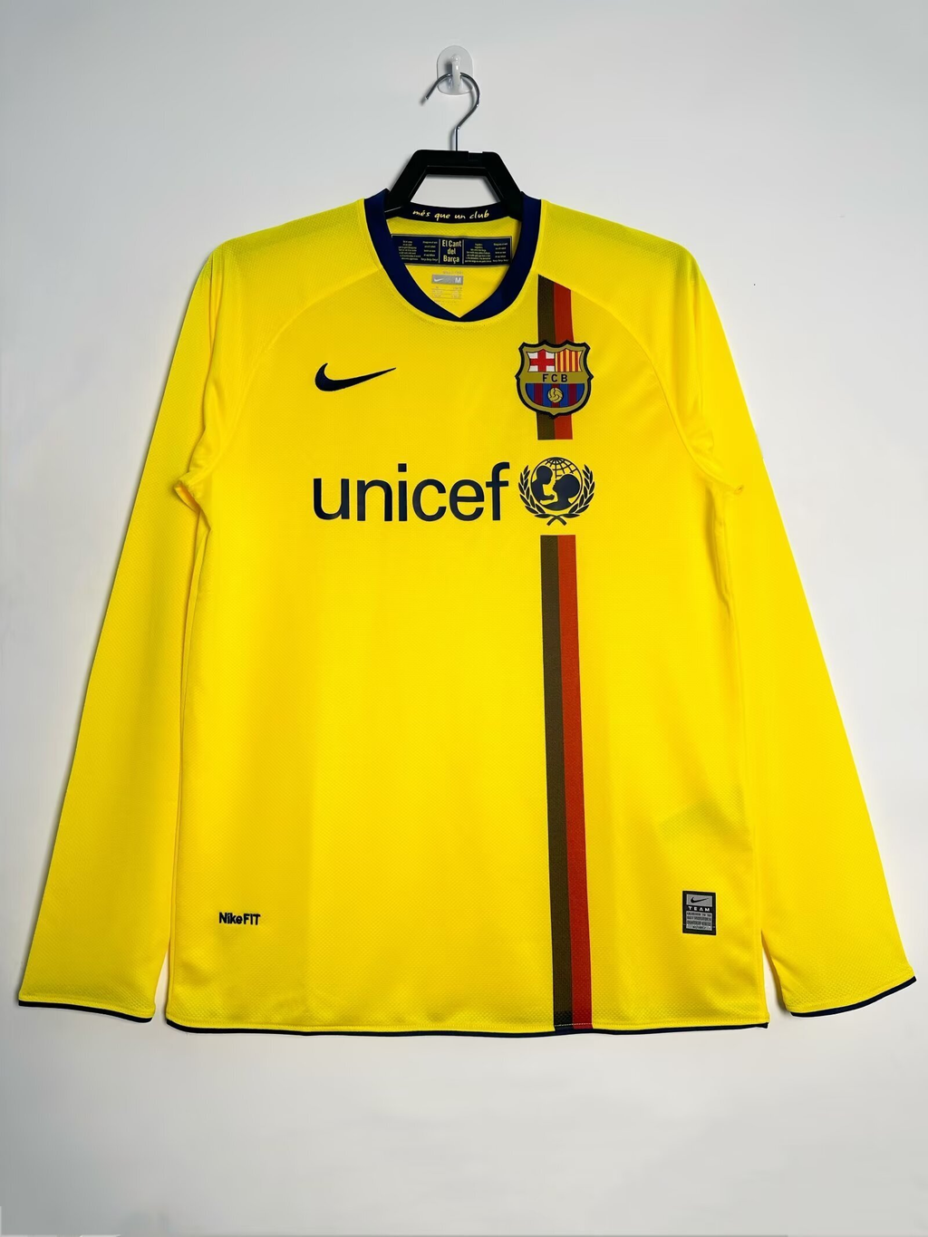 Camiseta Manga Larga FC Barcelona, Visitante 08-09