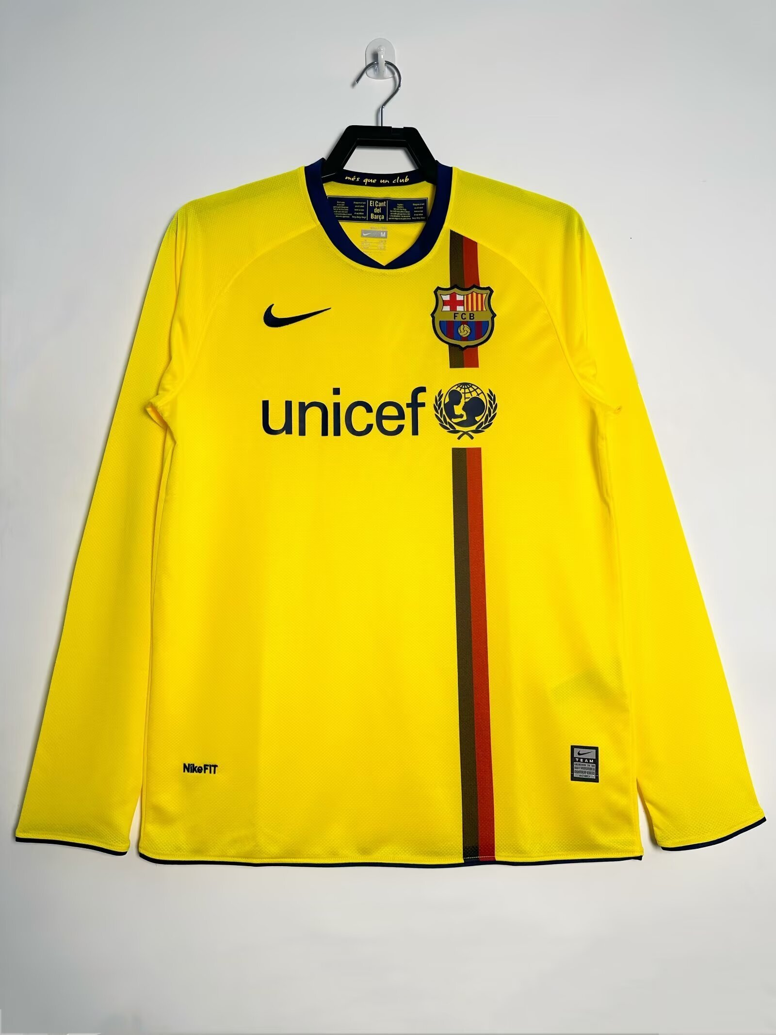 Camiseta Manga Larga FC Barcelona, Visitante 08-09