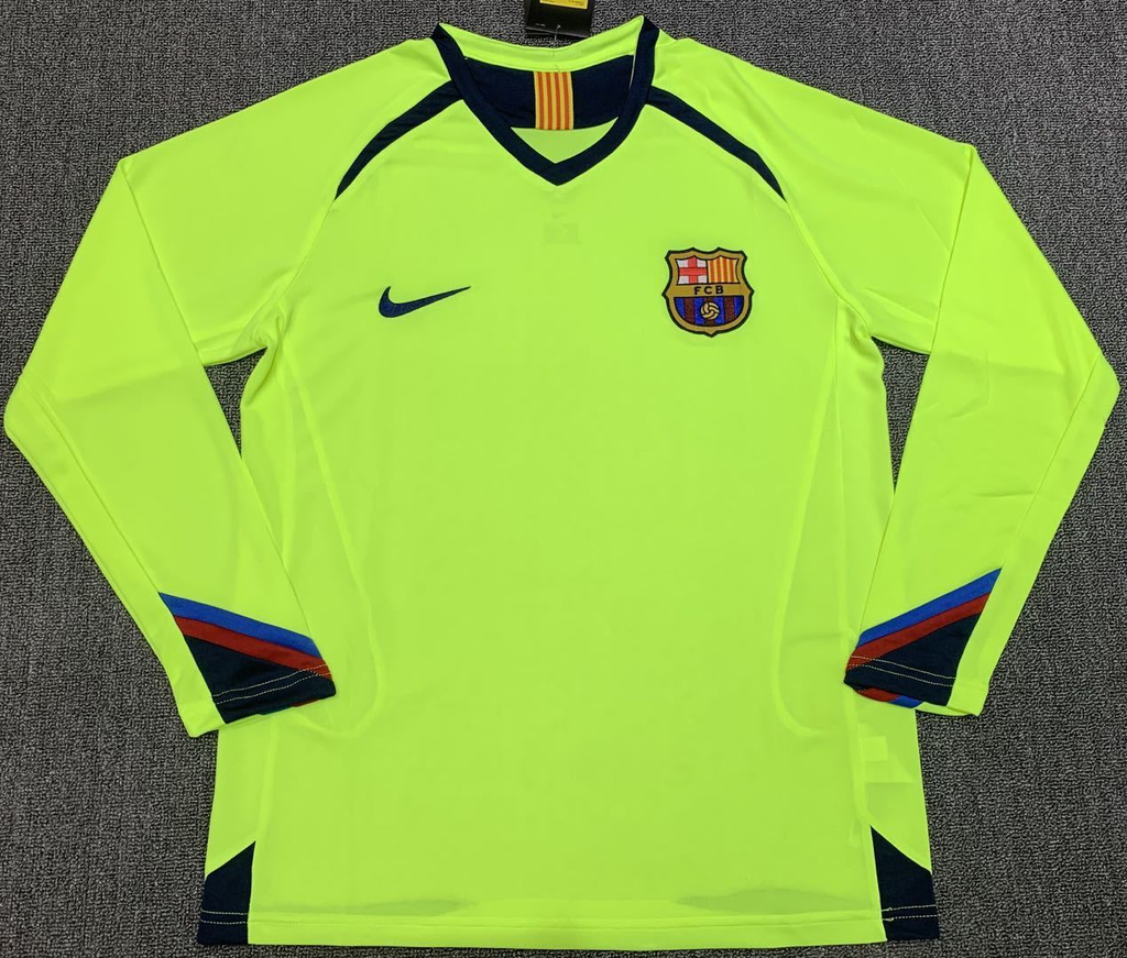 Camiseta Manga Larga FC Barcelona, Visitante 05-06